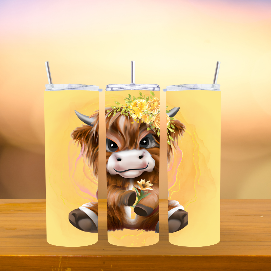 Cute Highland Cow Tumbler