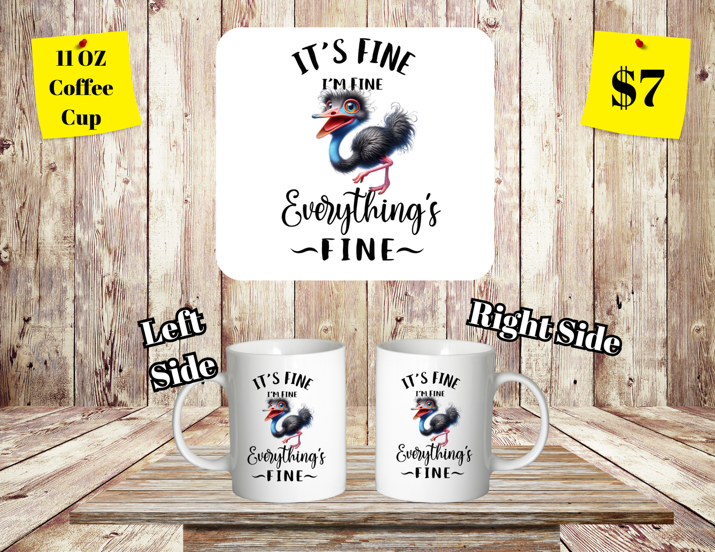 Feathers & Serenity Quirky Coffee Mug