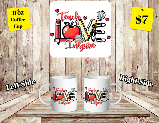 Cherished Educator Collection: 11 oz Teacher-Themed Coffee Mugs