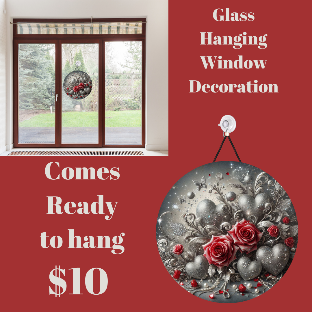 Enchanted Bouquet Series: Glass Hanging Window Decorations