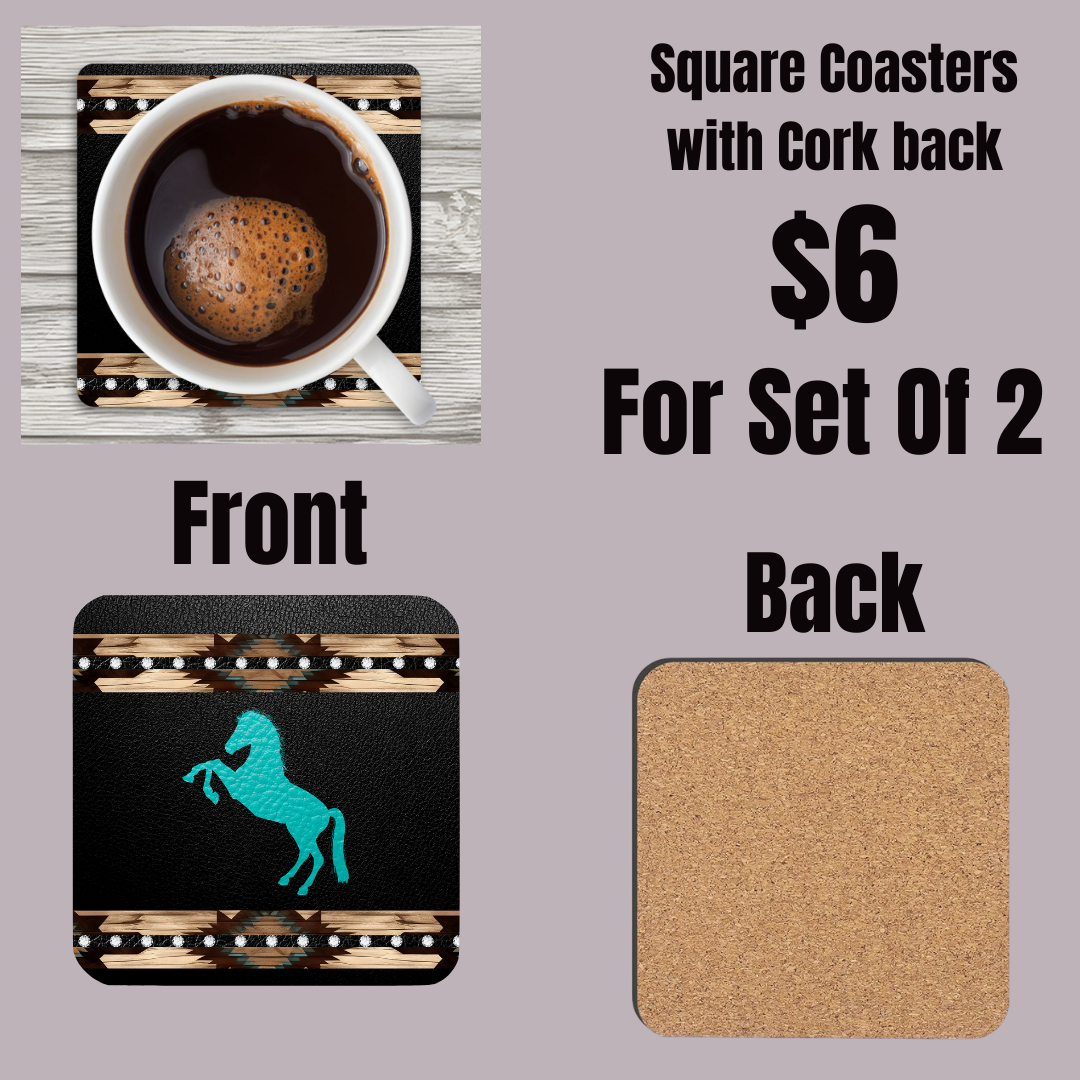 Desert Dusk Equestrian Coasters