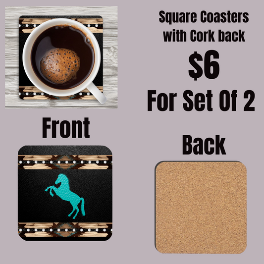 Desert Dusk Equestrian Coasters