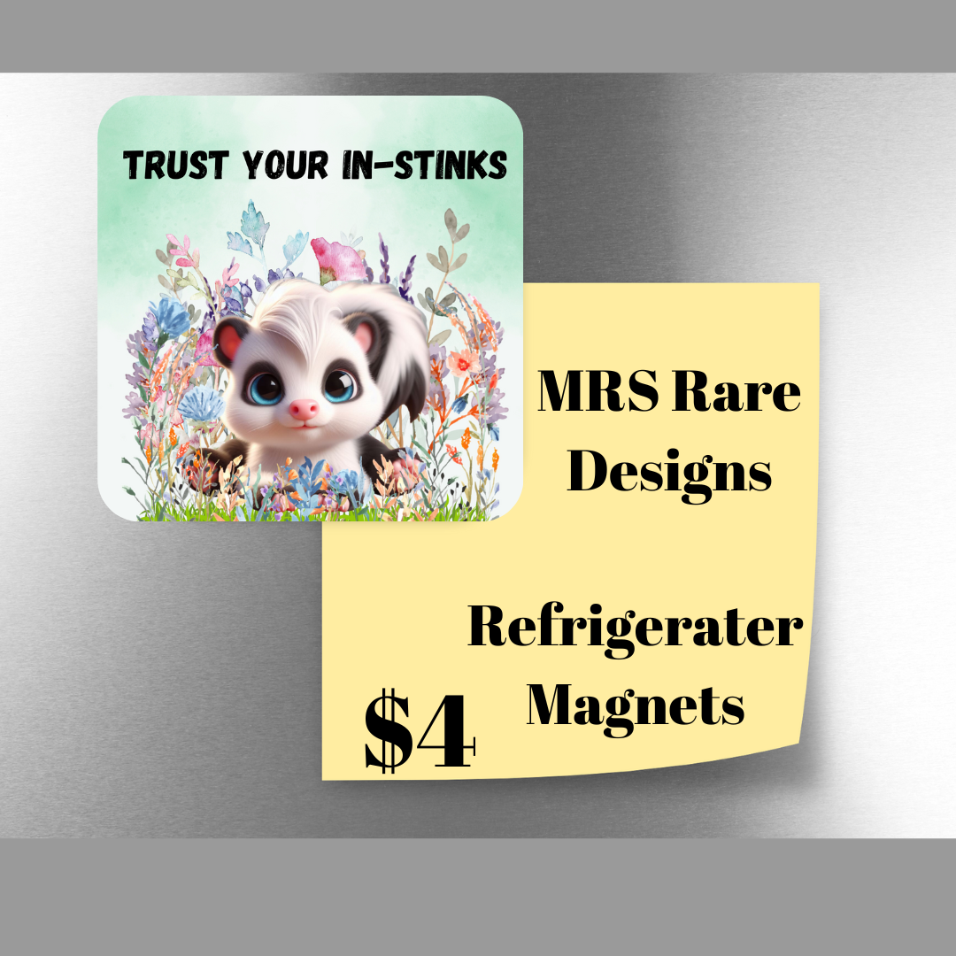 Inspirational Skunk Garden Magnets