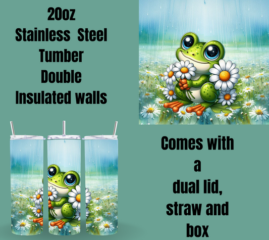 Meadow Mirth Frog Tumbler