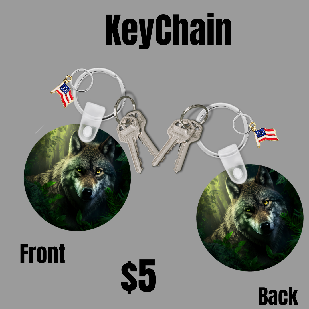 Wolf Keychains