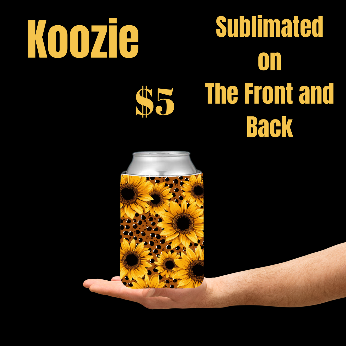 Sunflower Sipper Koozie