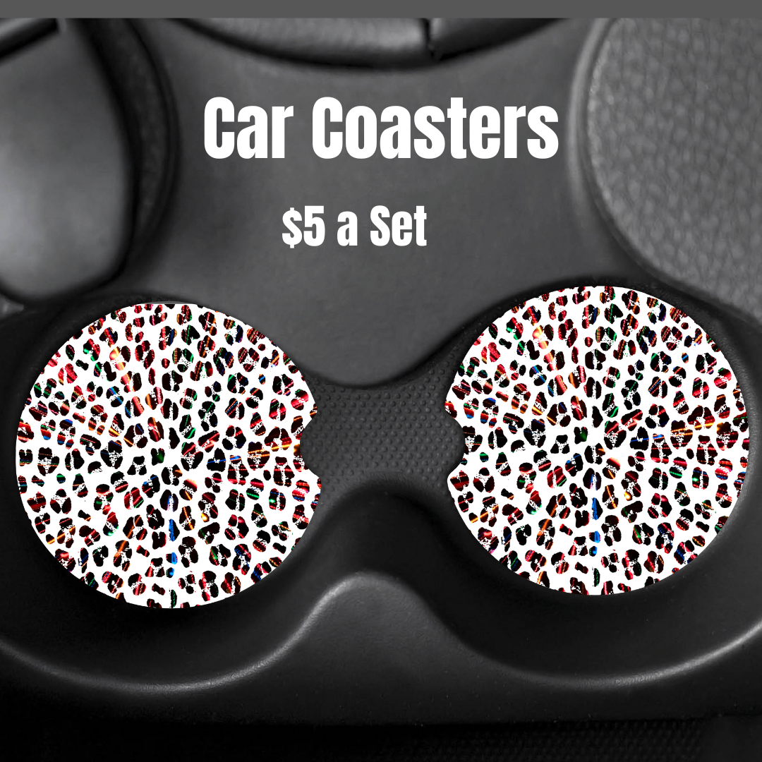 Kaleidoscope Dapples Car Coasters