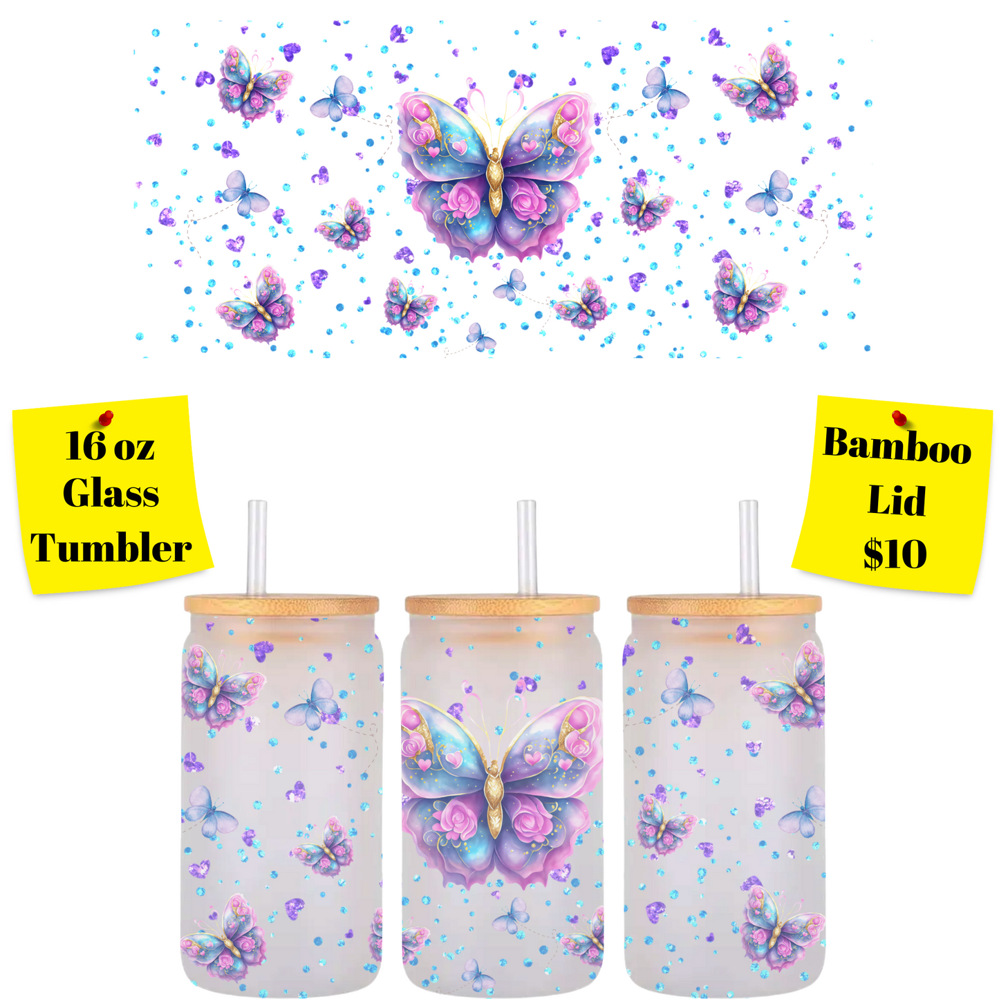 Enchanted Nature Glass Tumbler Collection