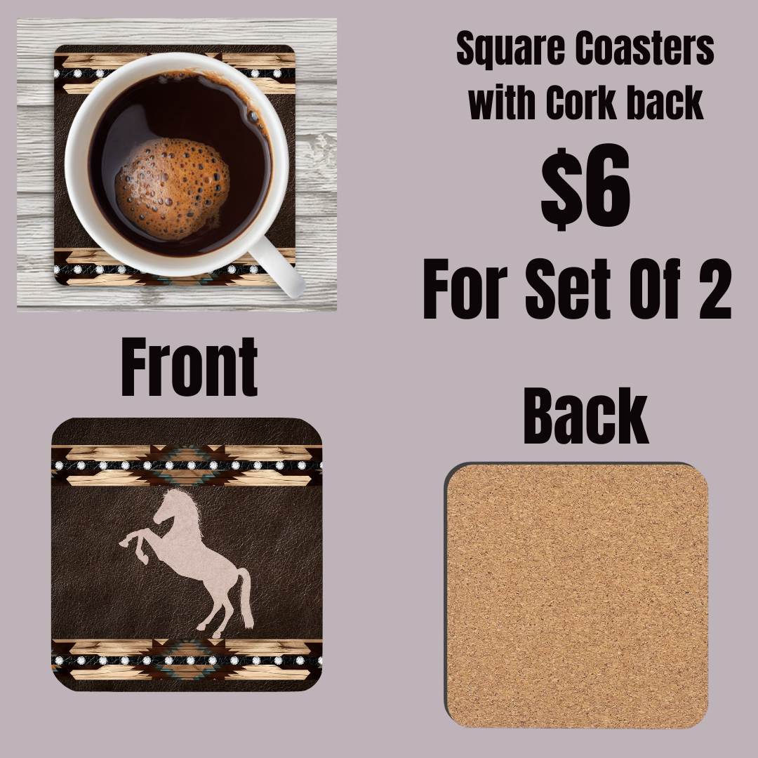 Desert Dusk Equestrian Coasters