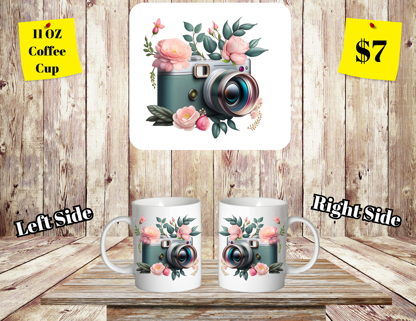 Classic SClassic Shutterbug Floral Coffee Cup Collectionhutterbug Floral Coffee Cup Collection