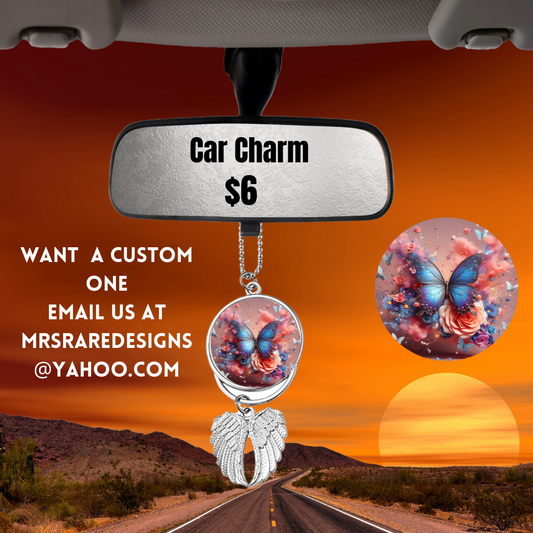 Celestial Flutter Car Charm Series