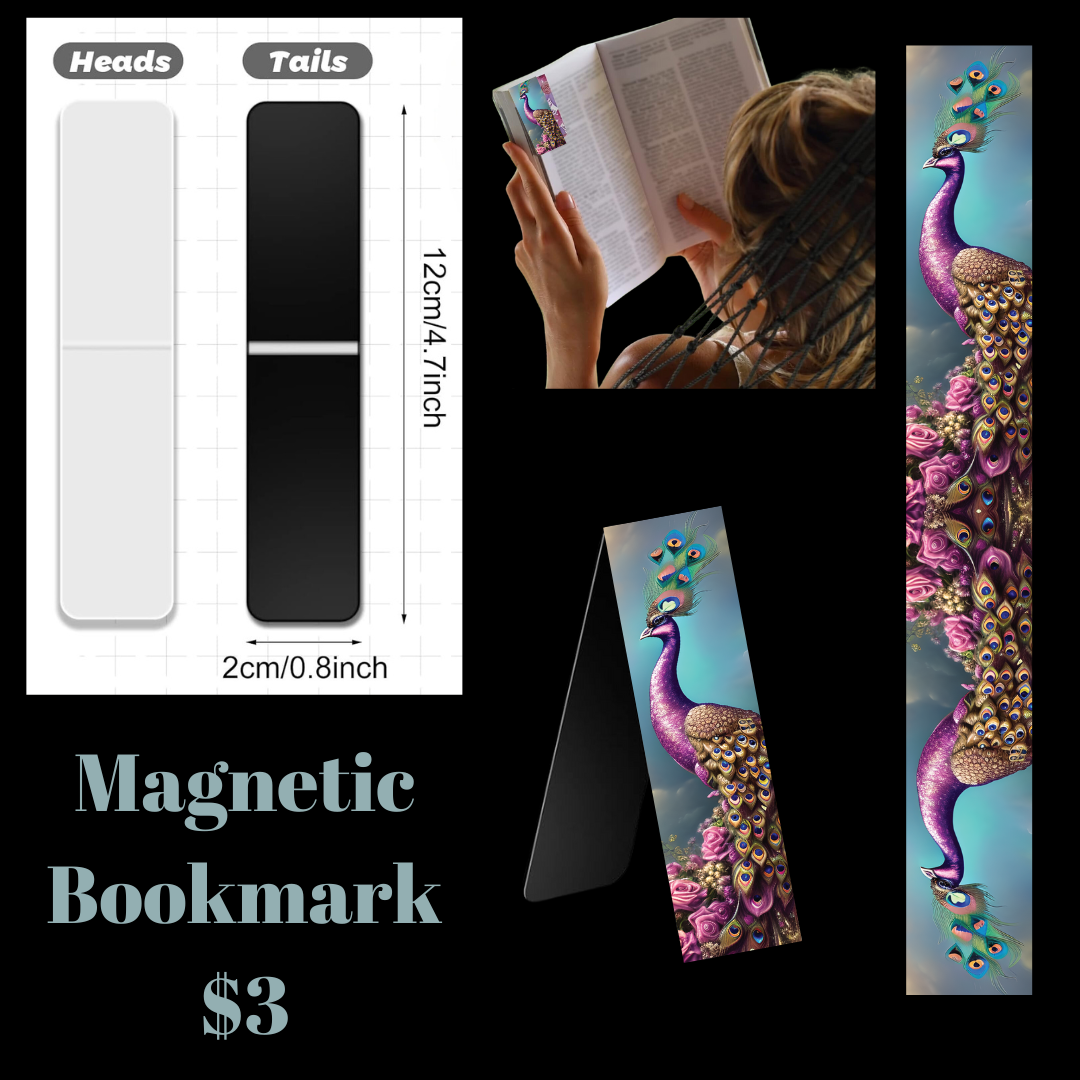 Peacock Magnet BookMarks