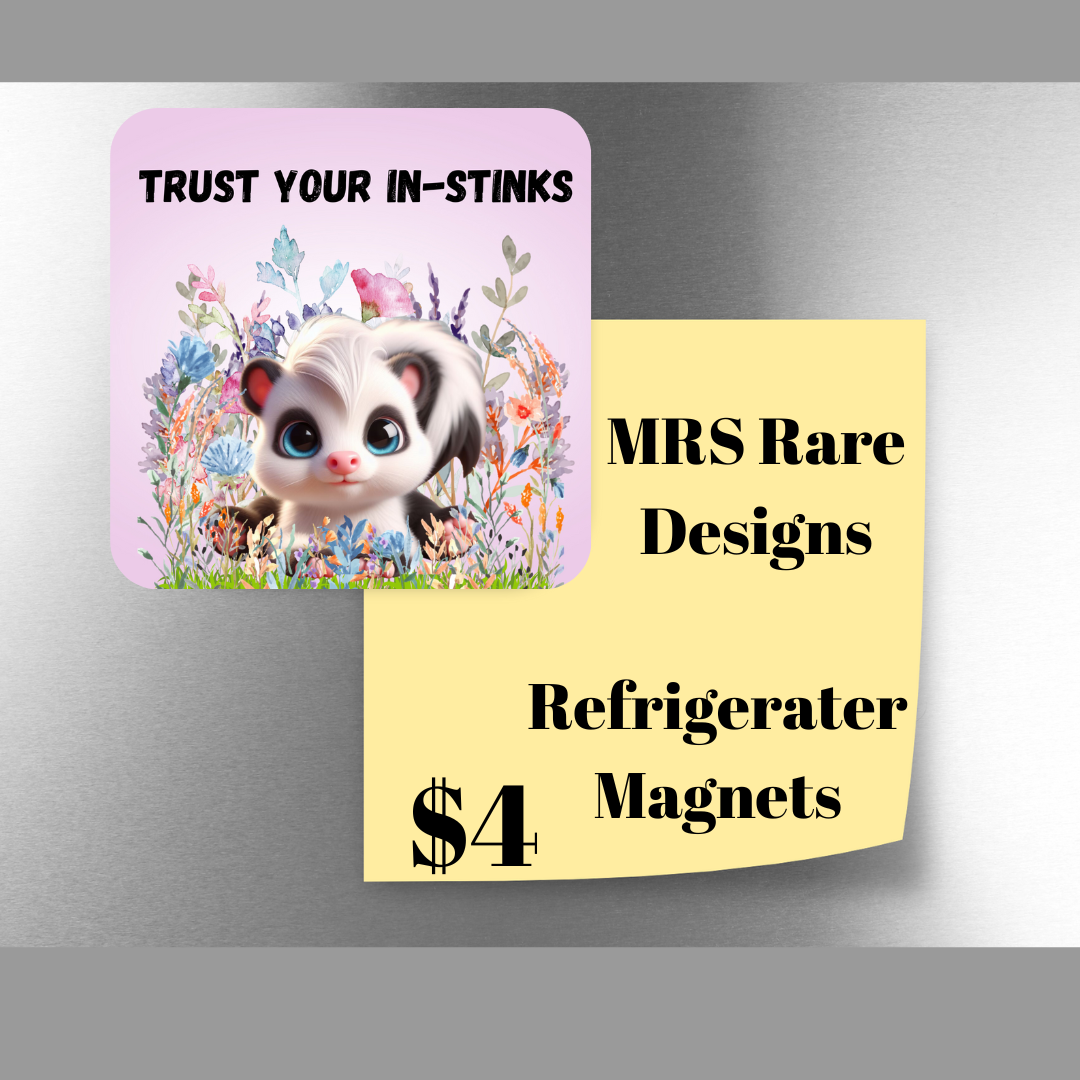 Inspirational Skunk Garden Magnets
