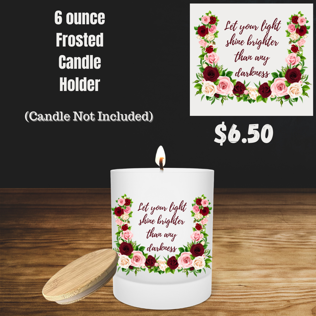 Inspirational Blossoms Frosted Candle Holder Collection