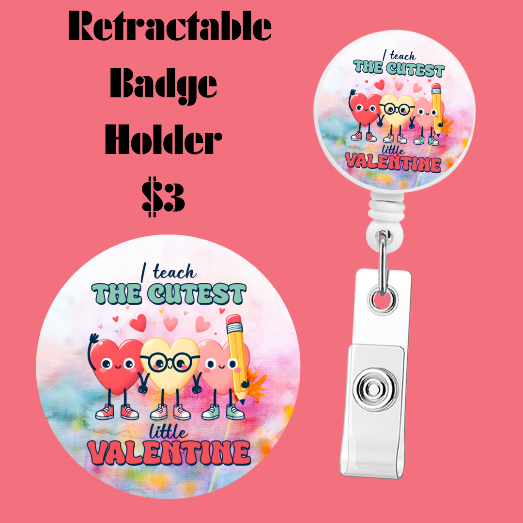 Charming Educator's Retractable Badge Collection