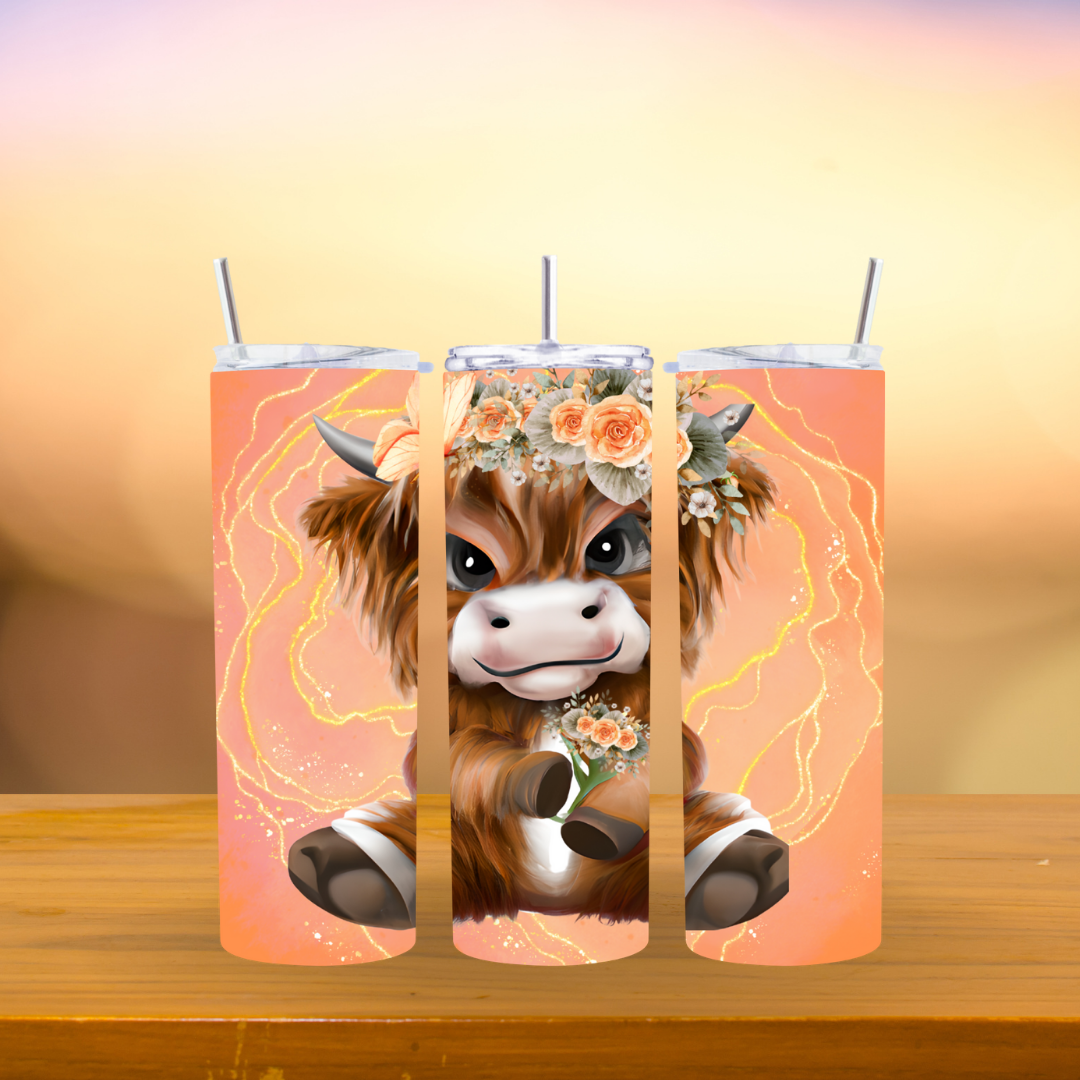 Cute Highland Cow Tumbler