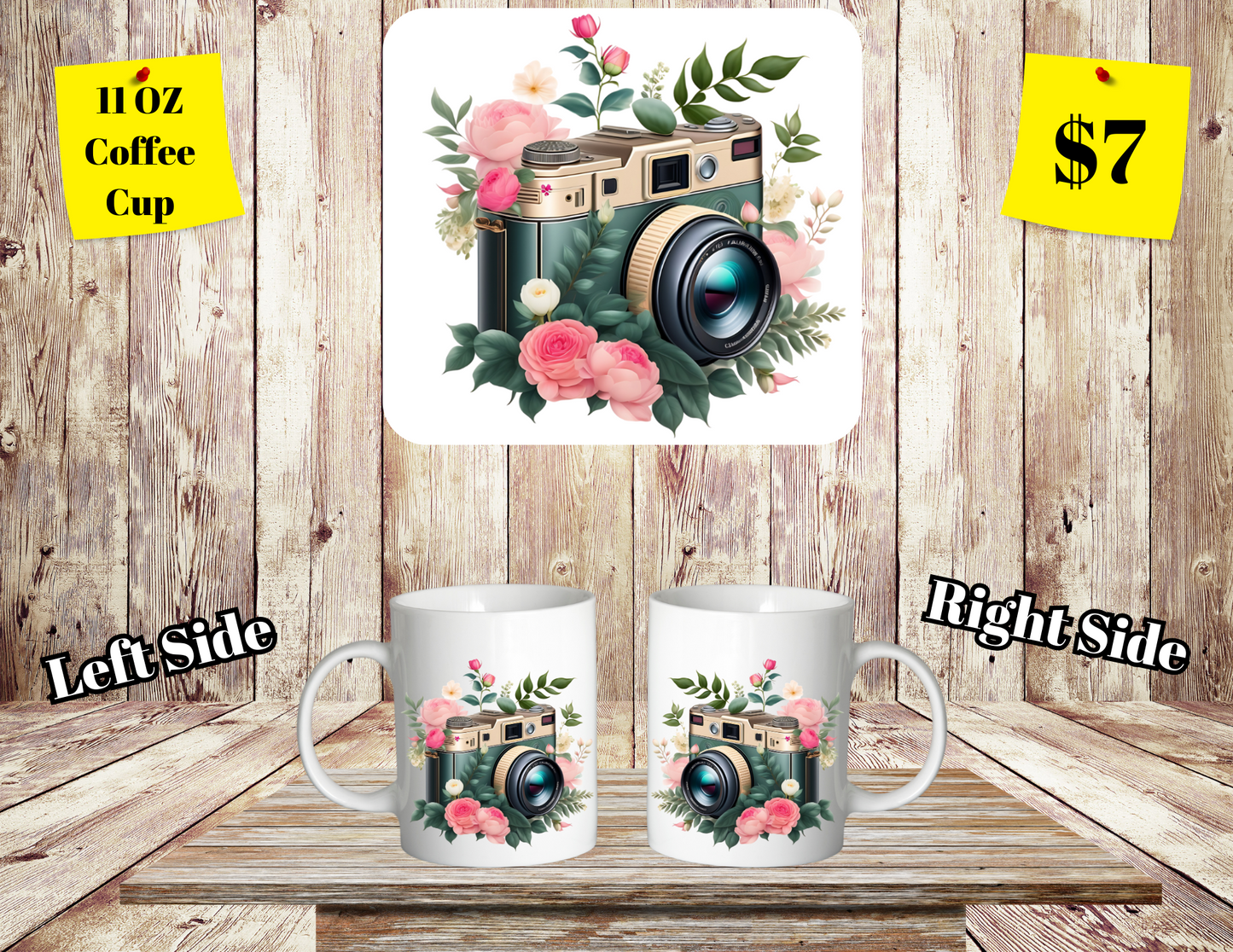 Classic SClassic Shutterbug Floral Coffee Cup Collectionhutterbug Floral Coffee Cup Collection