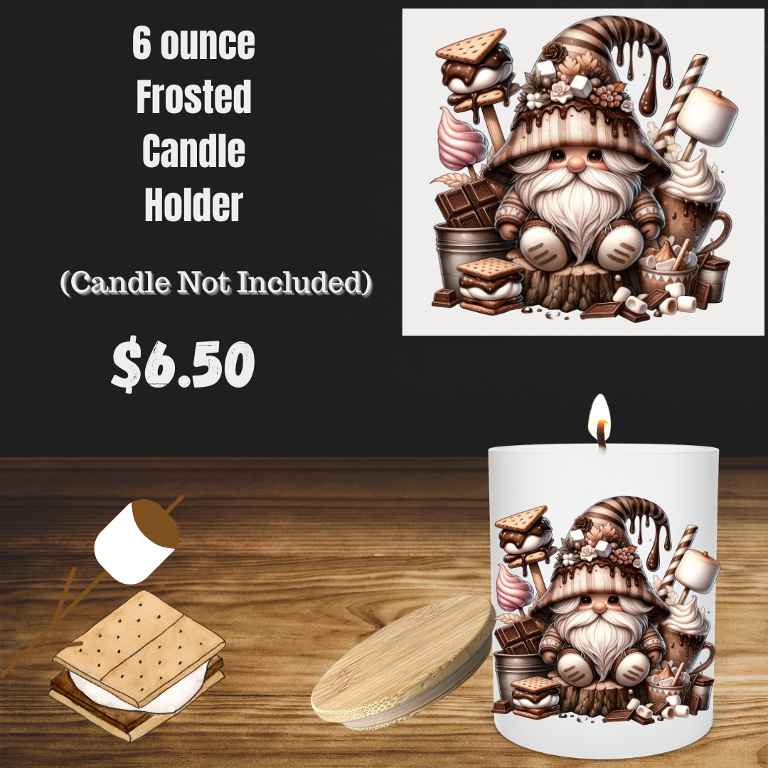 "Cozy Gnome" Frosted Candle Holder Collection