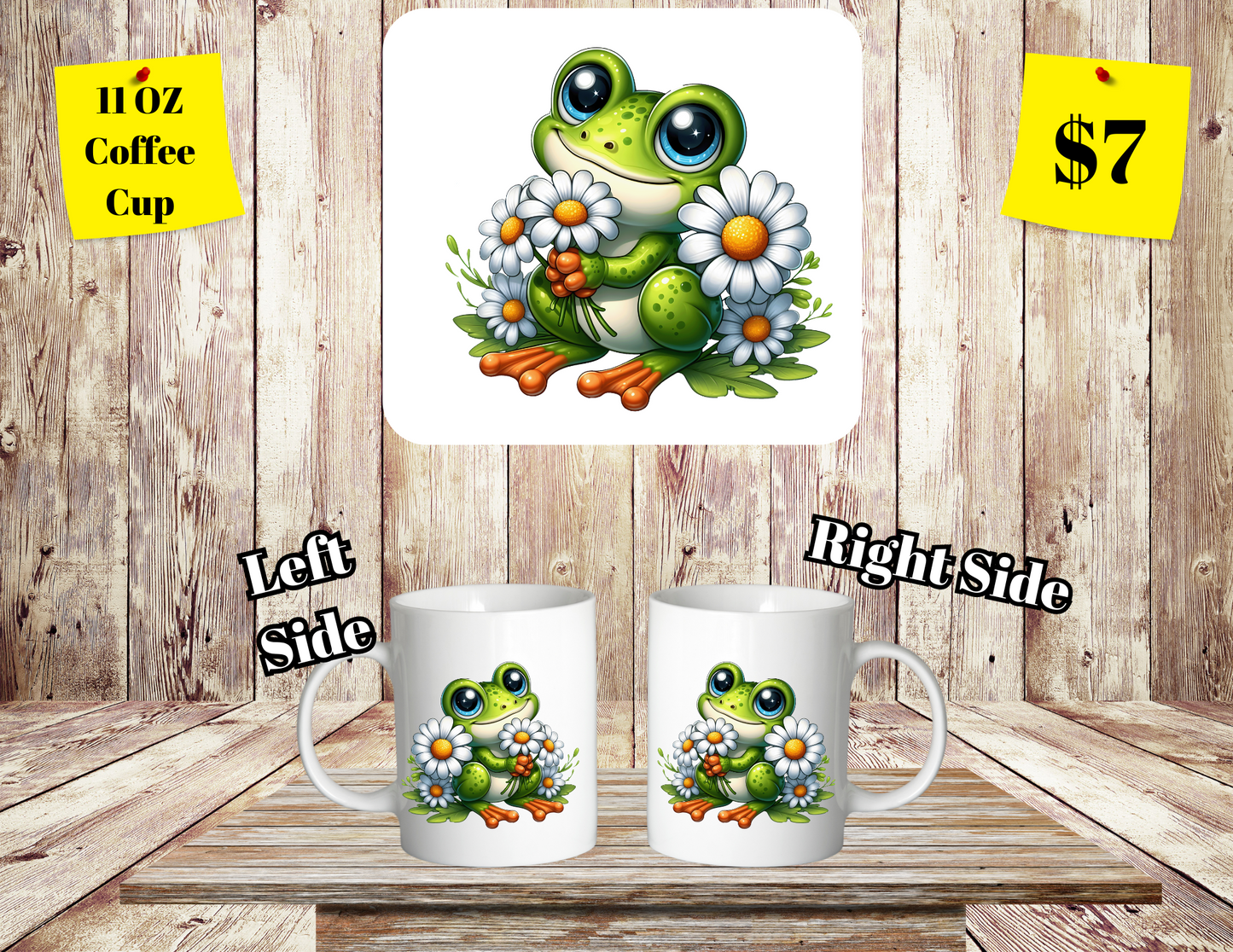 Daisy-Frog Delight Coffee Cup