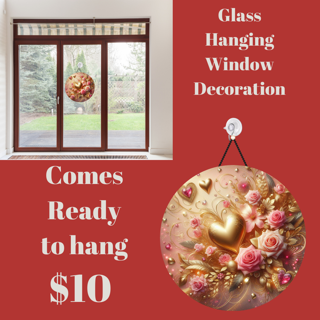 Enchanted Bouquet Series: Glass Hanging Window Decorations