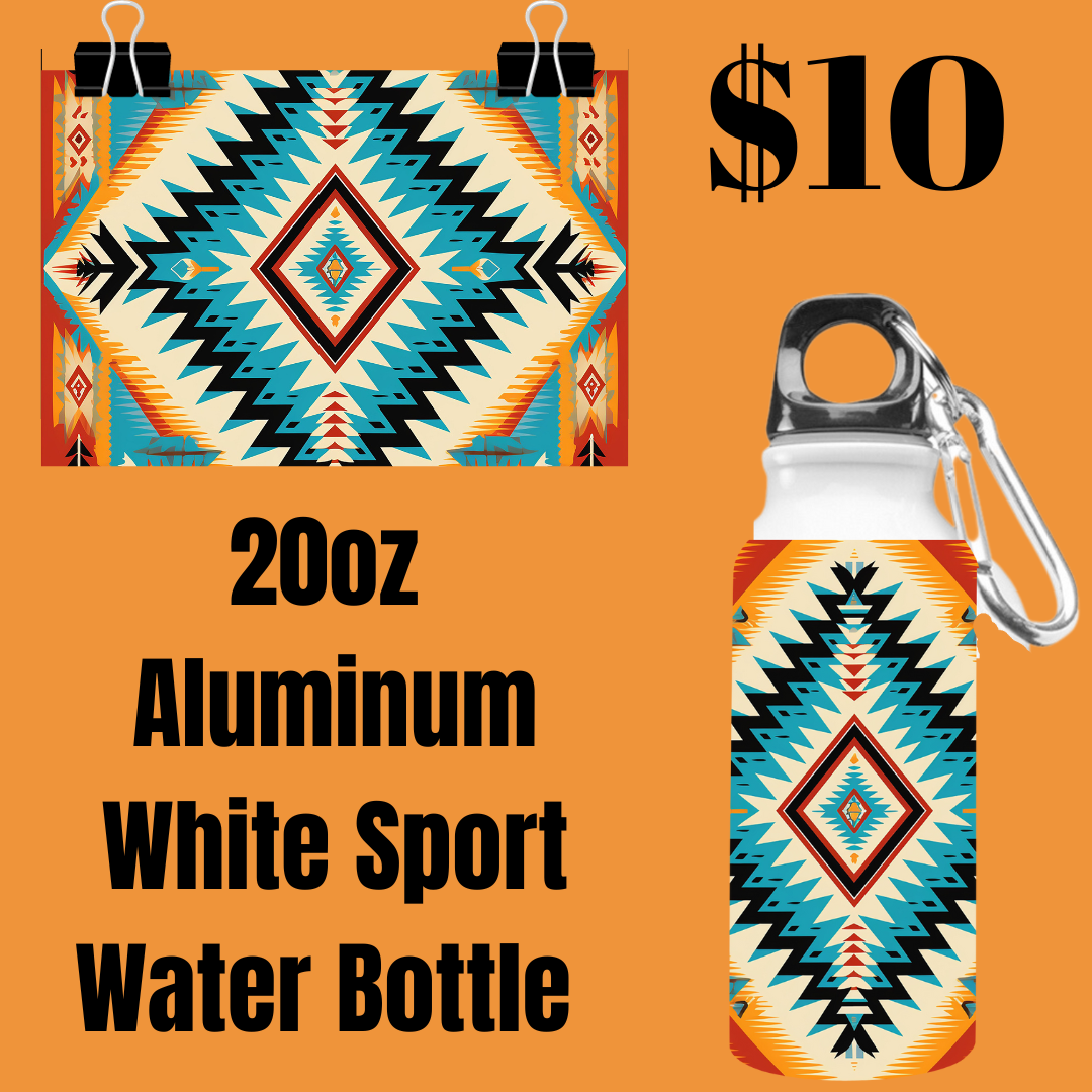 Aztec Elegance 20oz Aluminum Sport Water Bottle