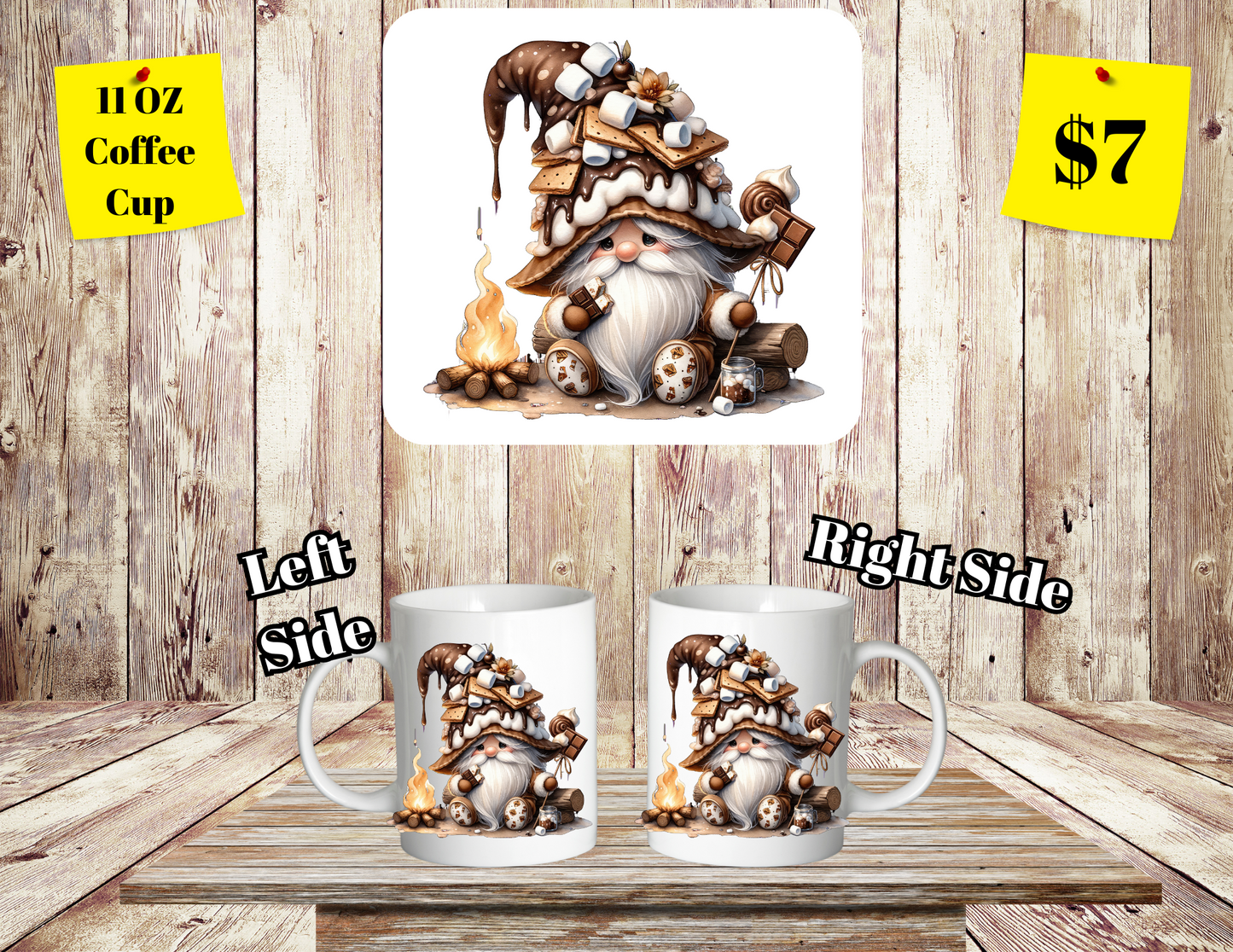 "Enchanted Brew" Whimsical Gnome Coffee Cup Series