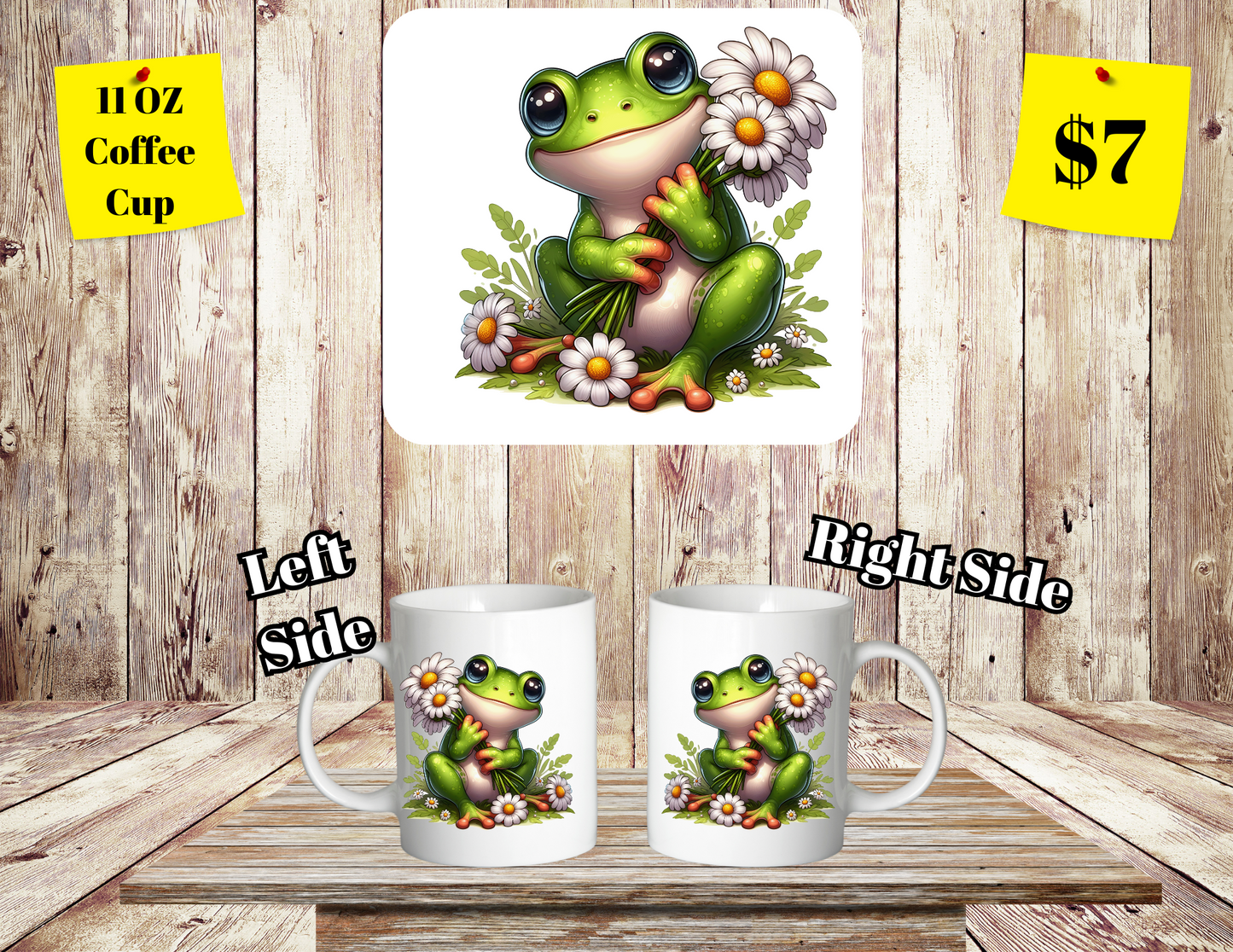 Daisy-Frog Delight Coffee Cup