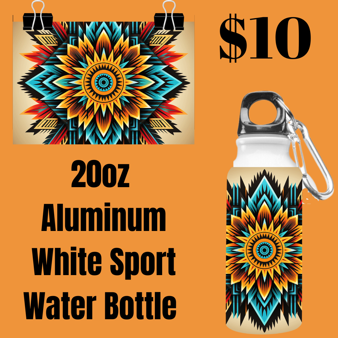 Aztec Elegance 20oz Aluminum Sport Water Bottle