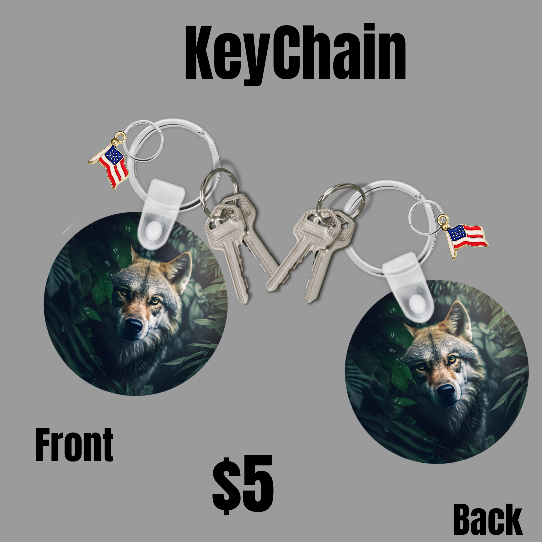 Wolf Keychains