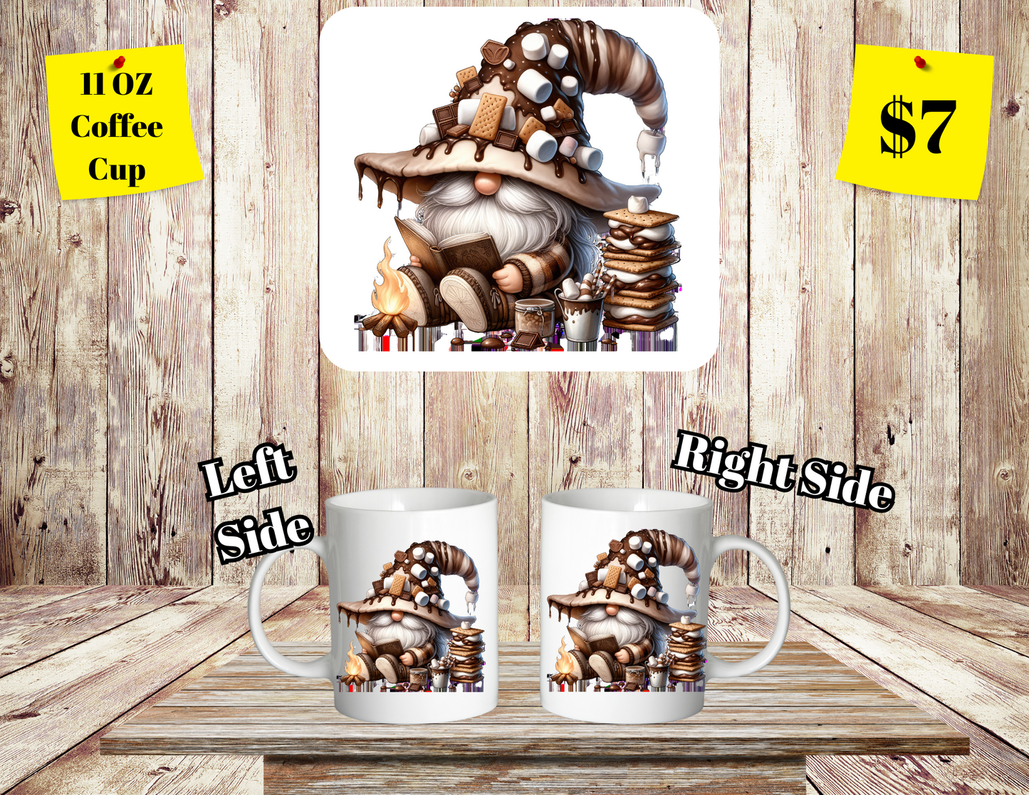 "Enchanted Brew" Whimsical Gnome Coffee Cup Series