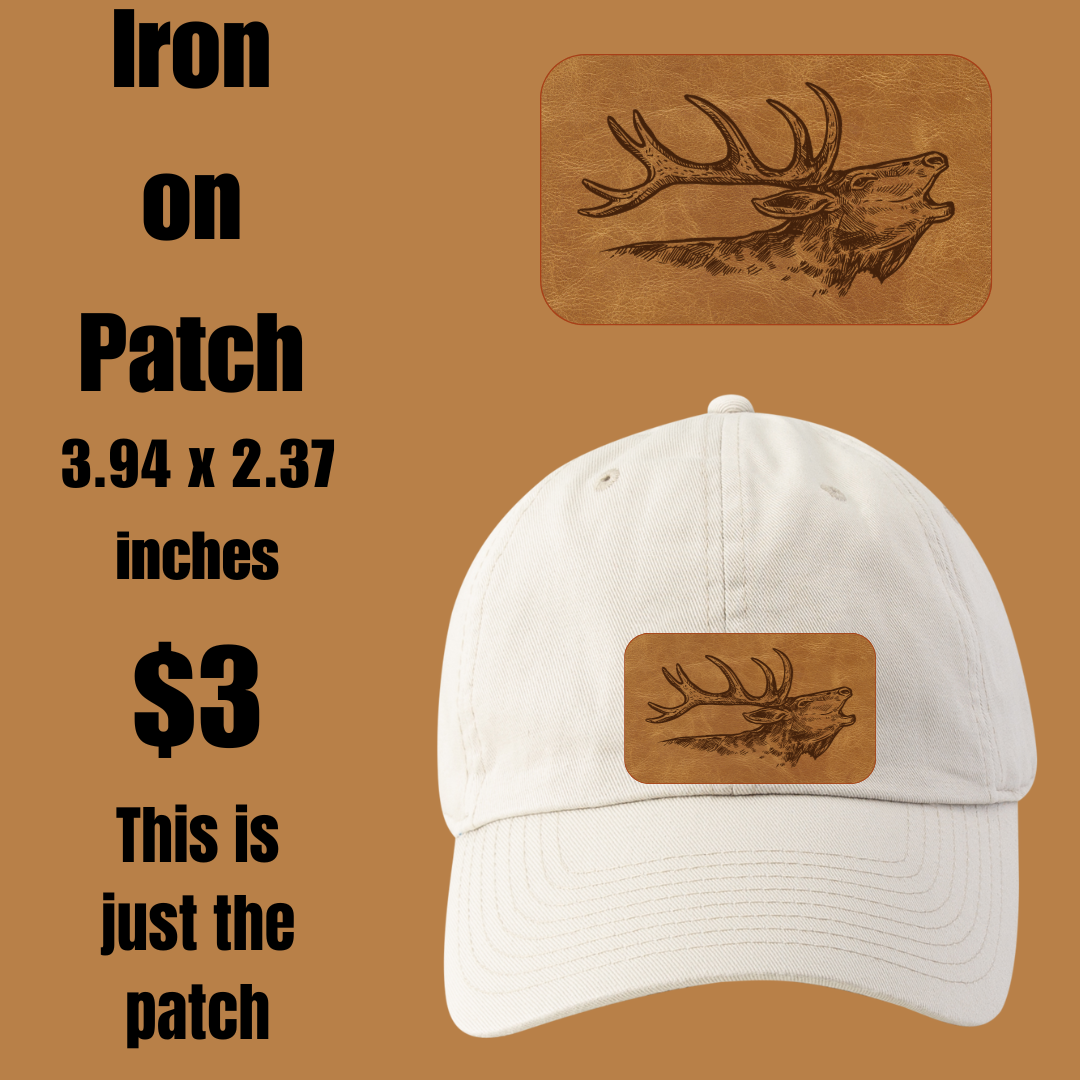 Regal Stag Head Iron-on Patch