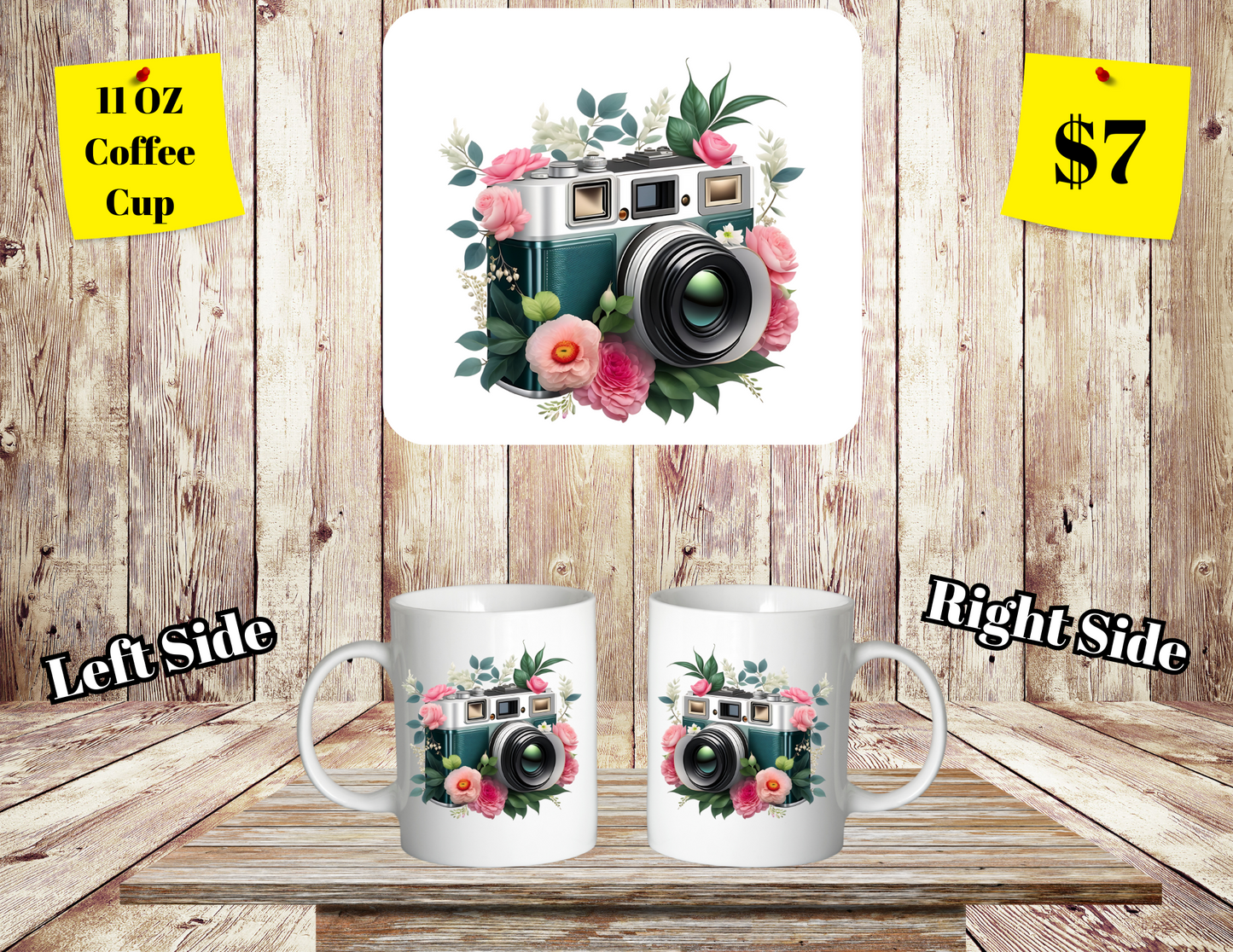 Classic SClassic Shutterbug Floral Coffee Cup Collectionhutterbug Floral Coffee Cup Collection