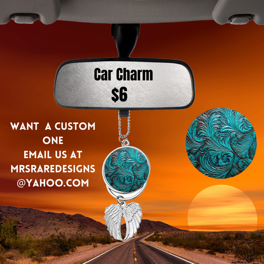 Turquoise Tranquility Car Charm Series