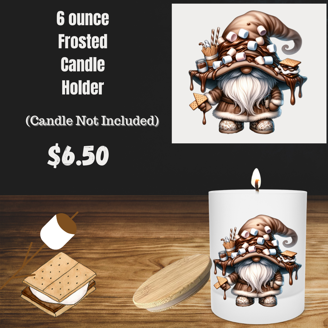 "Cozy Gnome" Frosted Candle Holder Collection