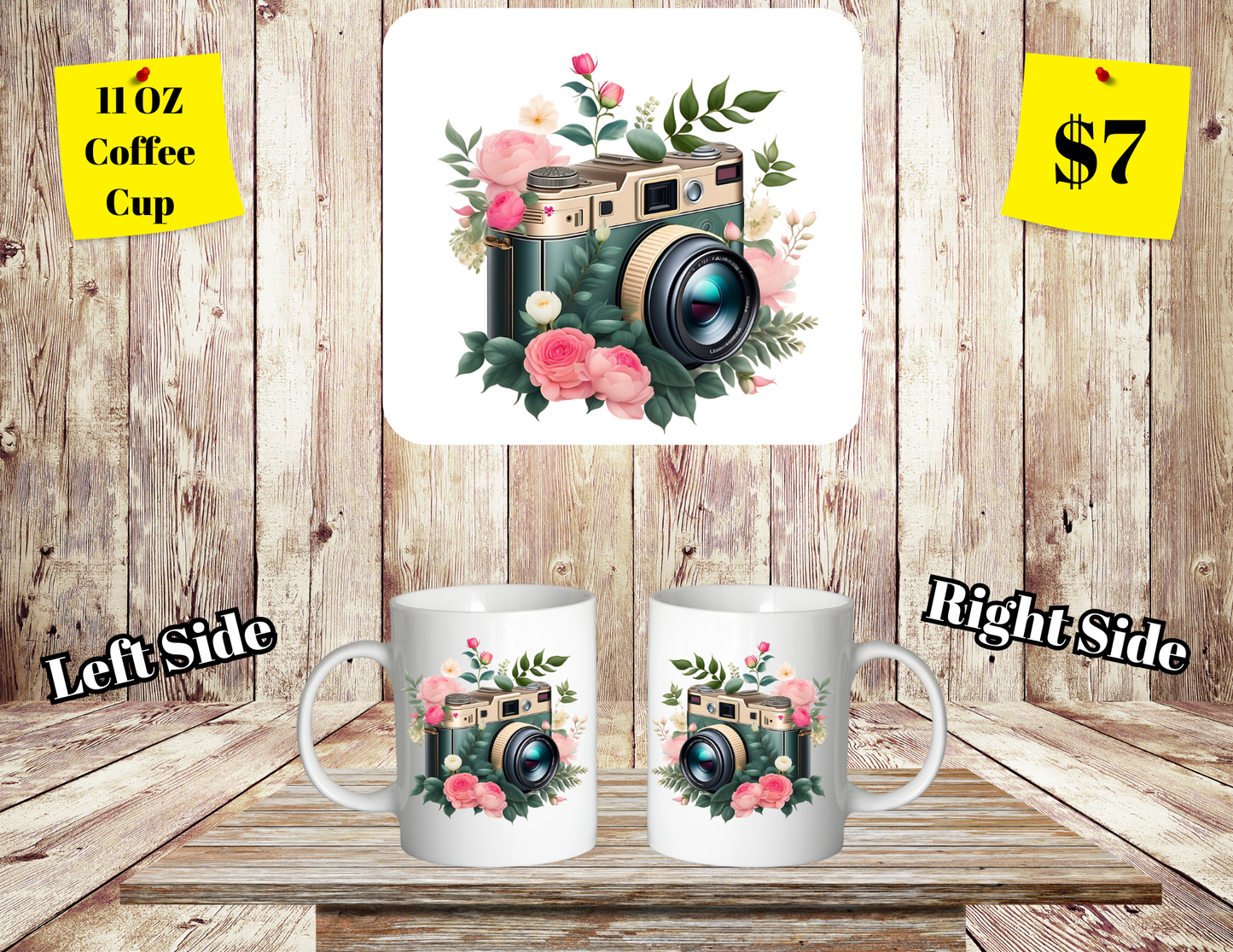 Classic SClassic Shutterbug Floral Coffee Cup Collectionhutterbug Floral Coffee Cup Collection