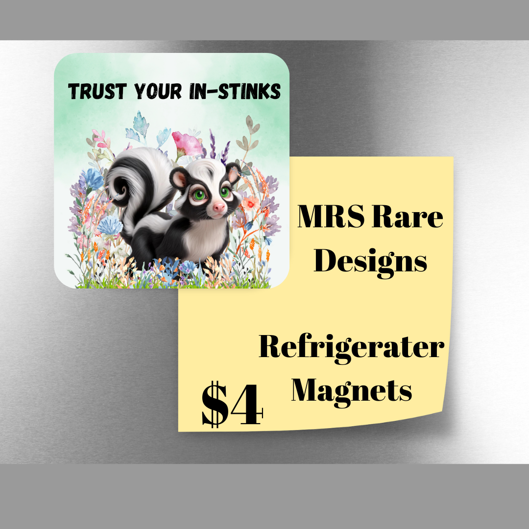 Inspirational Skunk Garden Magnets