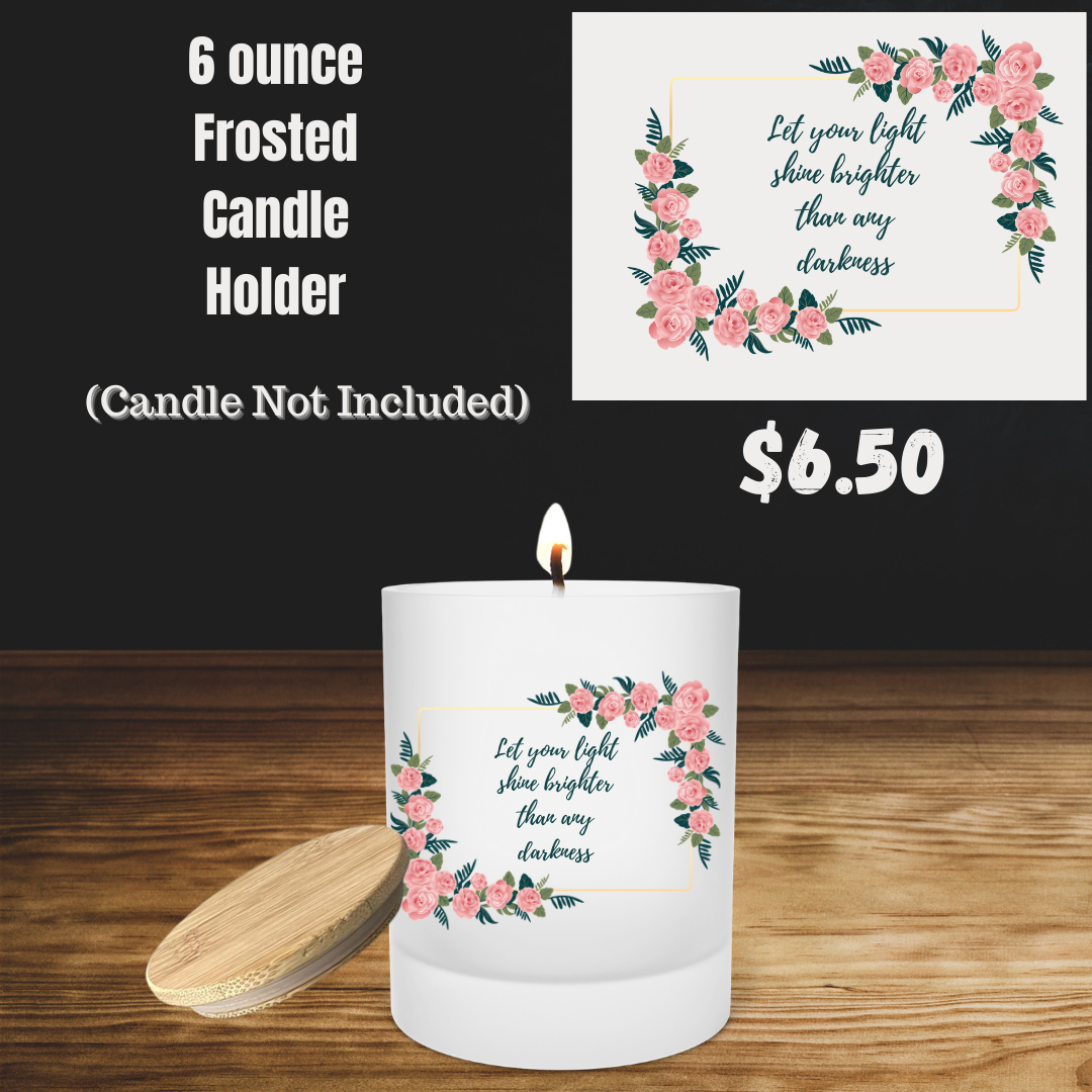 Inspirational Blossoms Frosted Candle Holder Collection