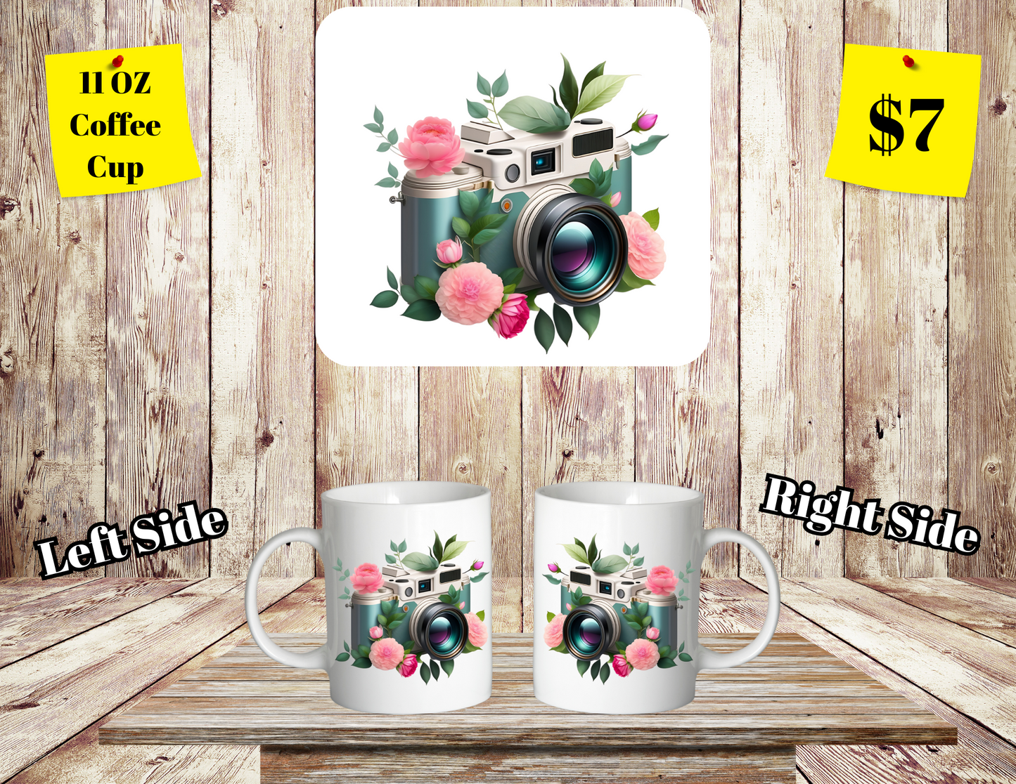 Classic SClassic Shutterbug Floral Coffee Cup Collectionhutterbug Floral Coffee Cup Collection