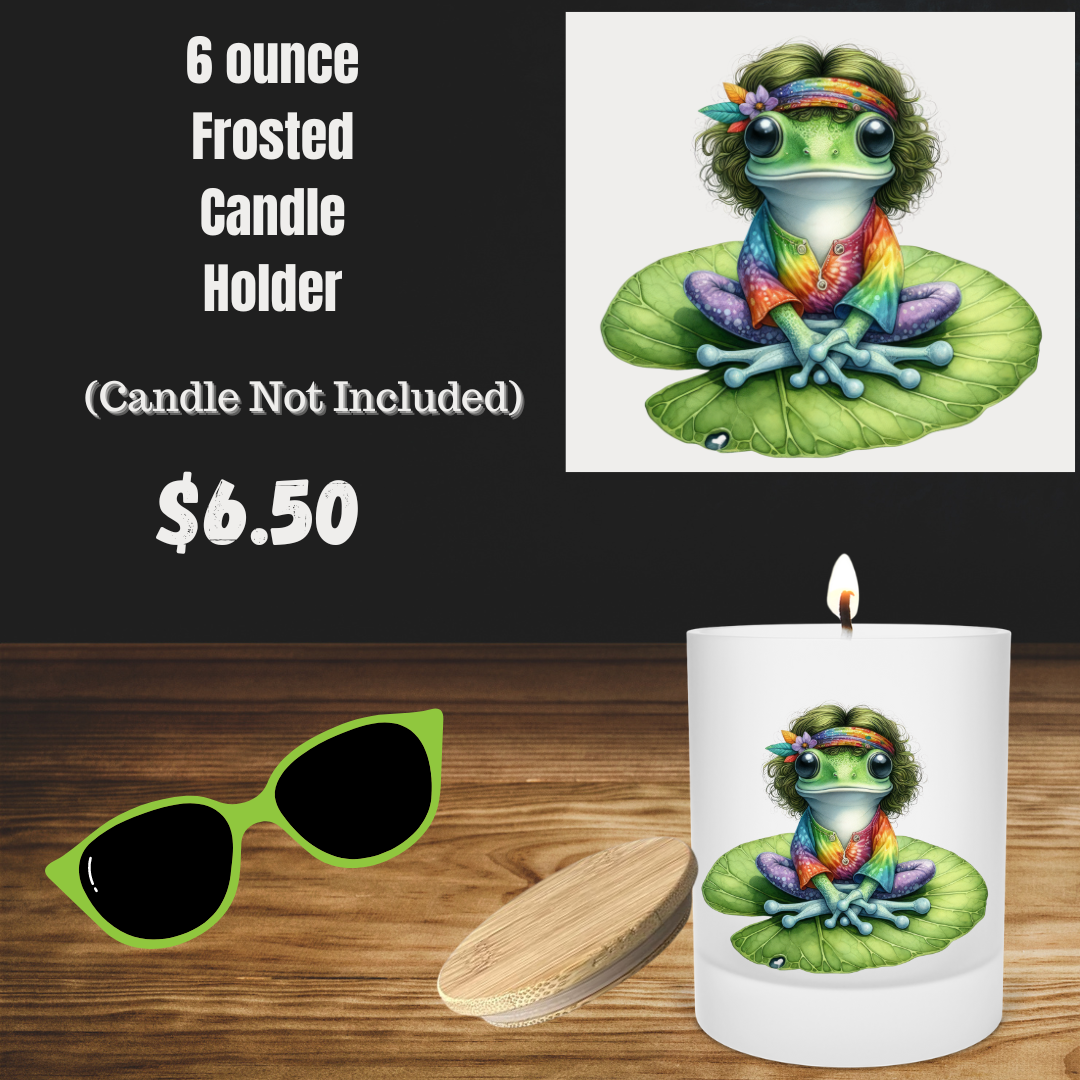 Hippie Hopper Frosted Candle Holder Series