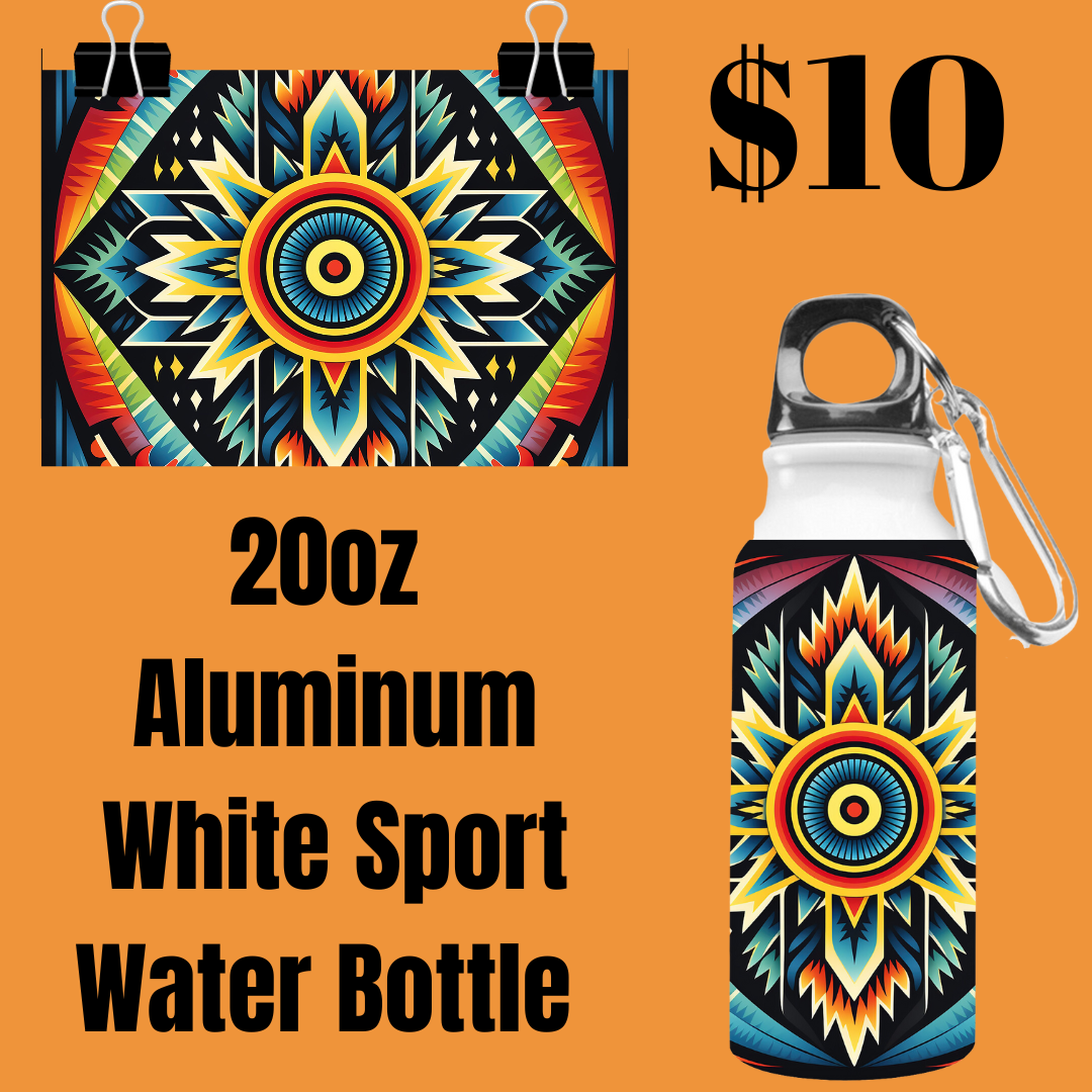 Aztec Elegance 20oz Aluminum Sport Water Bottle