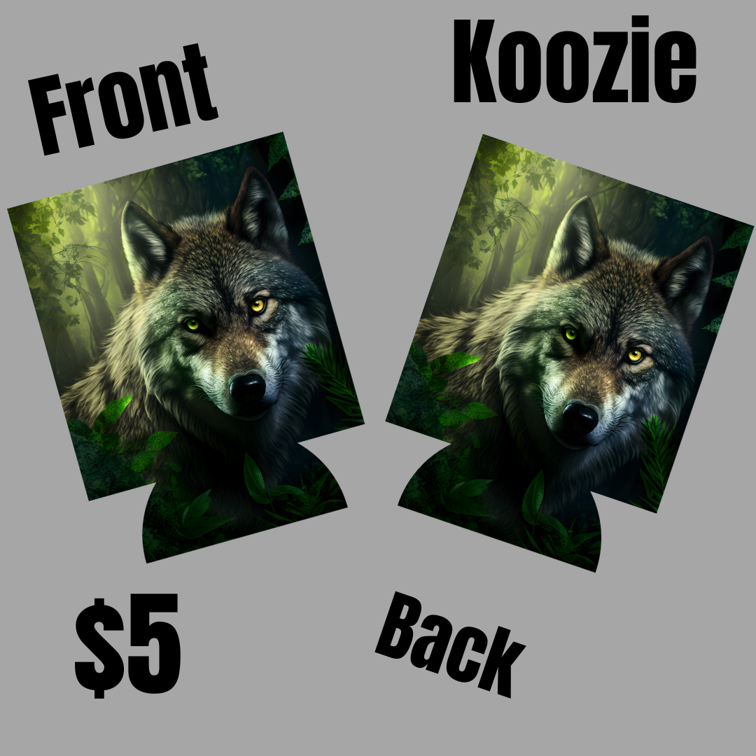 Wolf Koozies