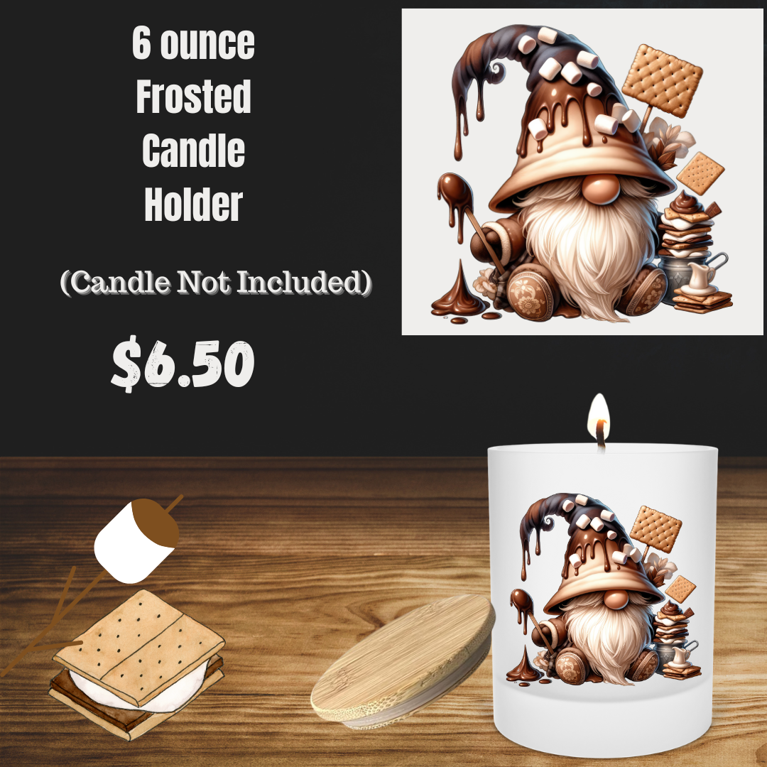 "Cozy Gnome" Frosted Candle Holder Collection