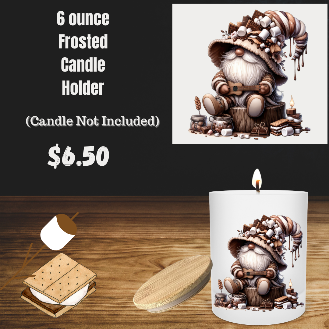 "Cozy Gnome" Frosted Candle Holder Collection