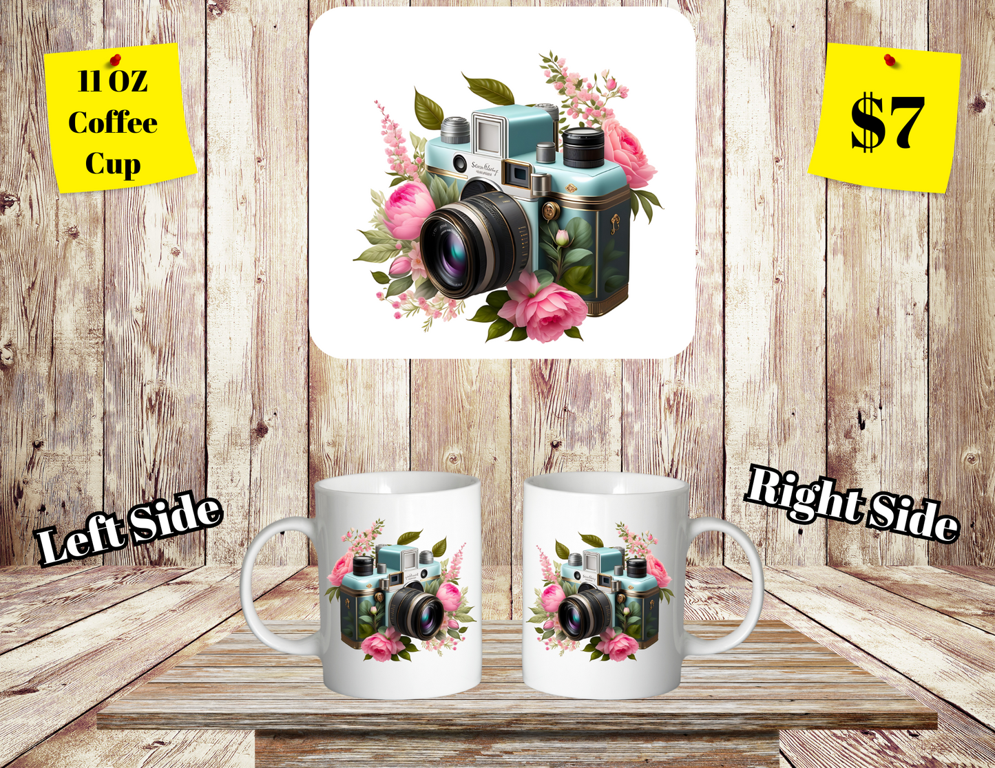 Classic SClassic Shutterbug Floral Coffee Cup Collectionhutterbug Floral Coffee Cup Collection