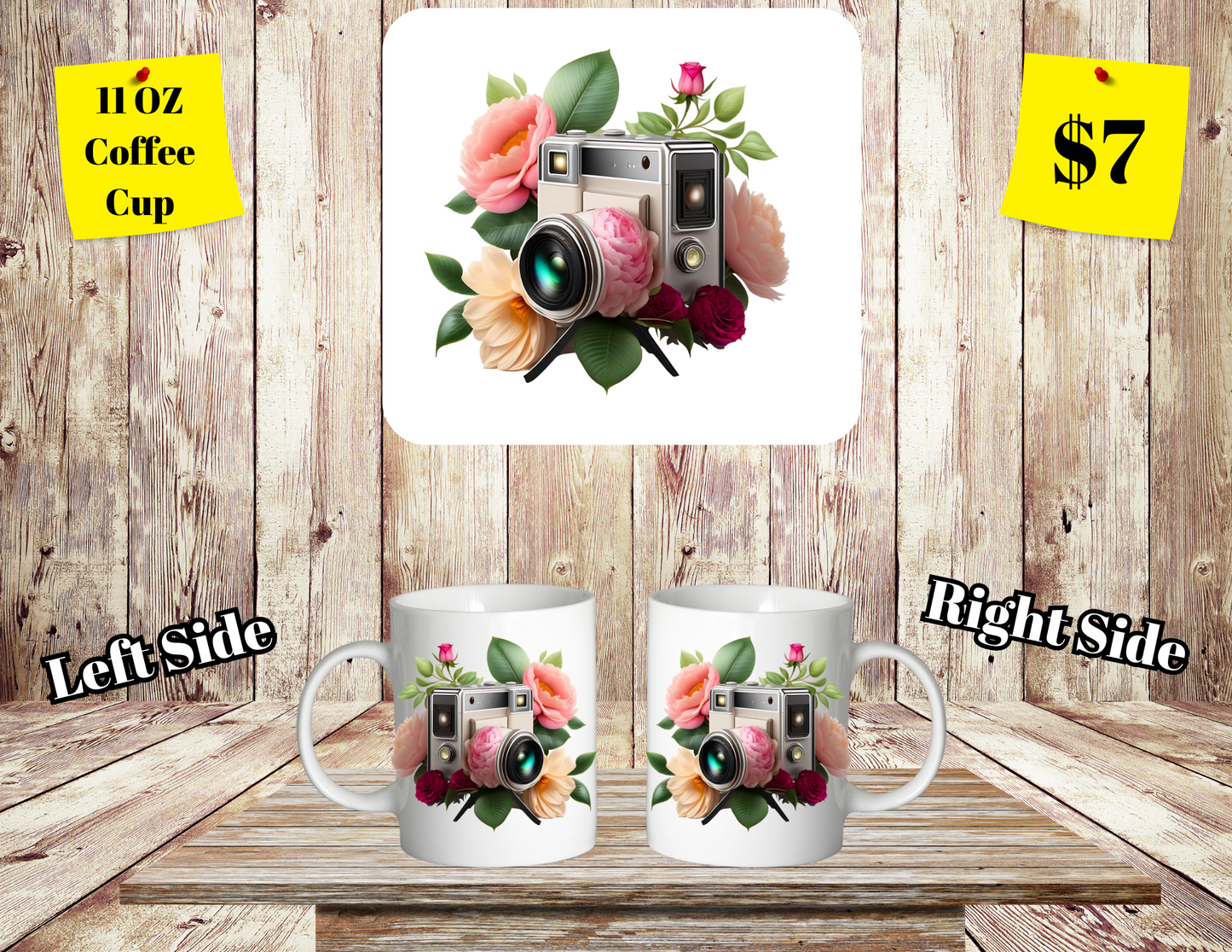 Classic SClassic Shutterbug Floral Coffee Cup Collectionhutterbug Floral Coffee Cup Collection