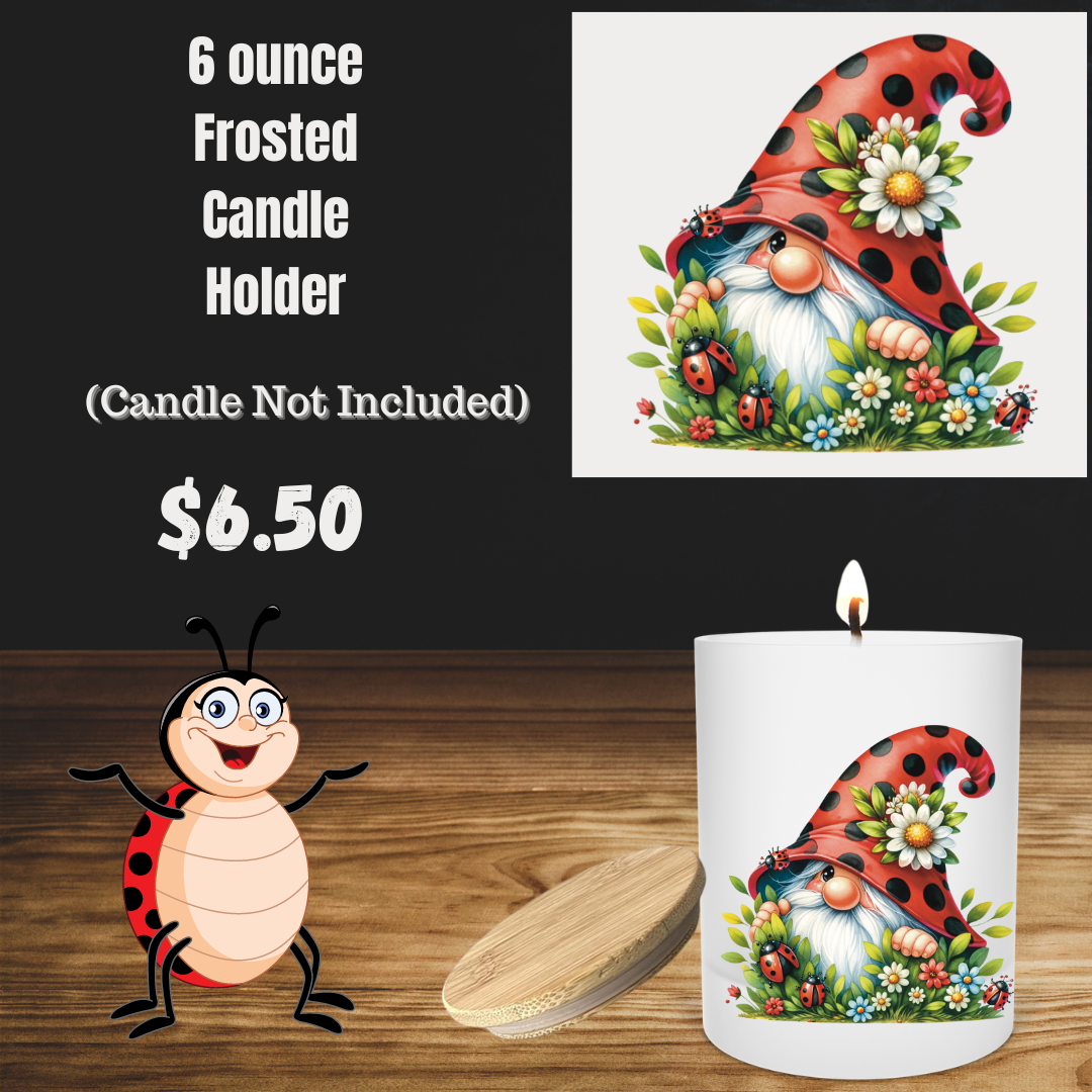 Enchanted Gnome Frosted Candle Holders