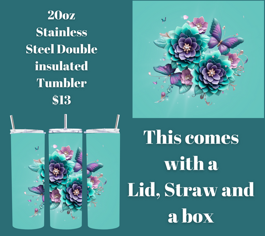 Butterfly Garden Bliss Tumbler