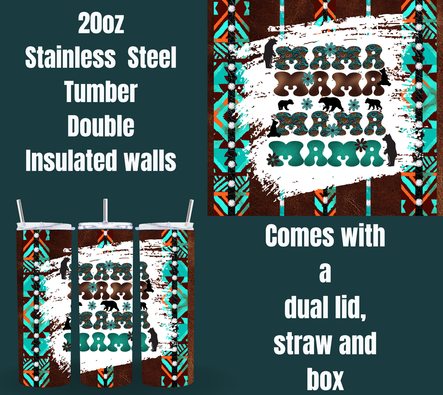 Mama Bear Retreat Series 20oz Tumblers