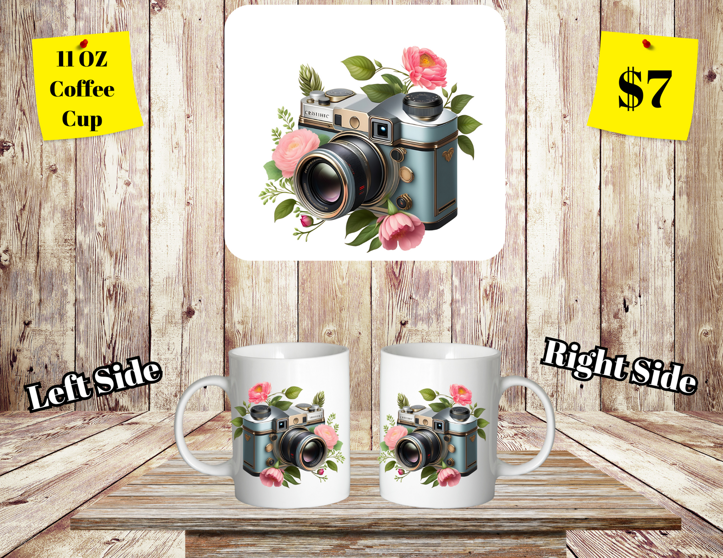 Classic SClassic Shutterbug Floral Coffee Cup Collectionhutterbug Floral Coffee Cup Collection