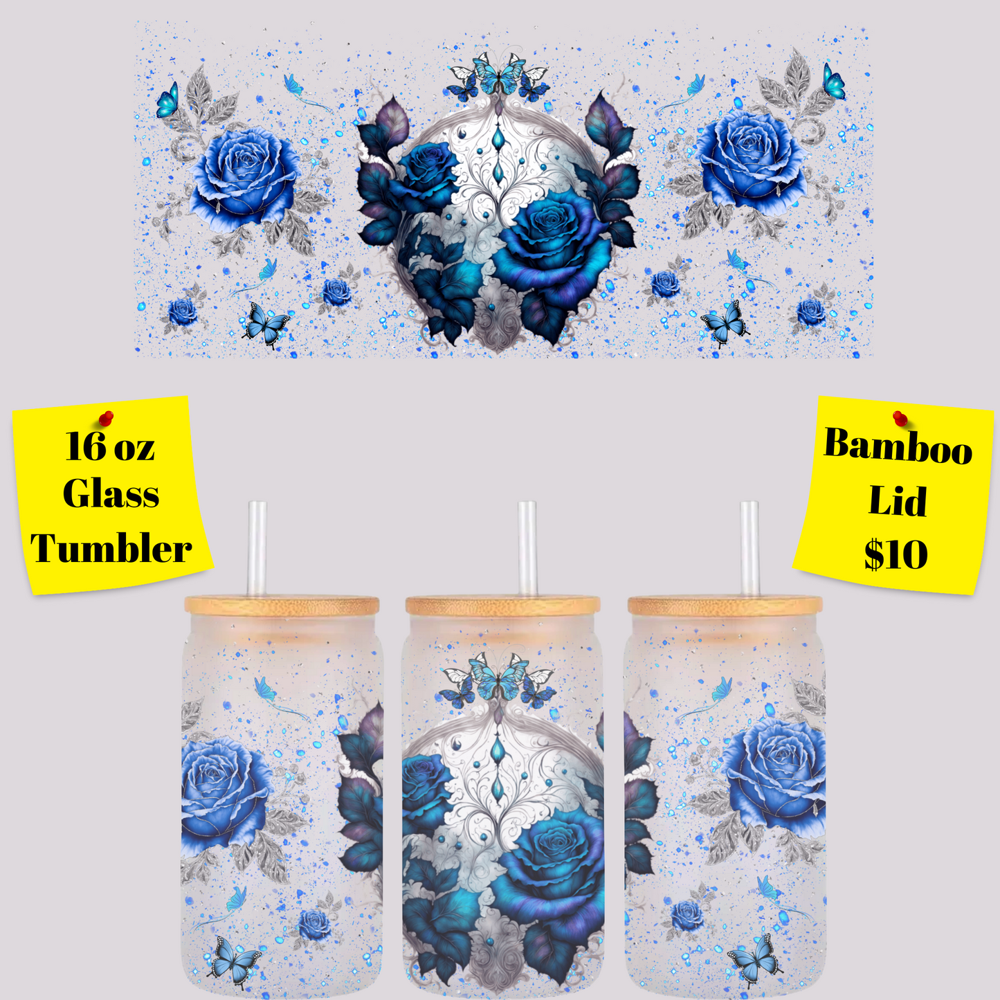 Enchanted Nature Glass Tumbler Collection